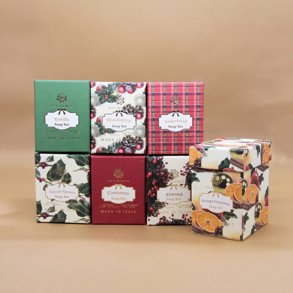 BOX 3X150G RETTANGOLARI DI NATALE DI ALCHIMIA SOAP