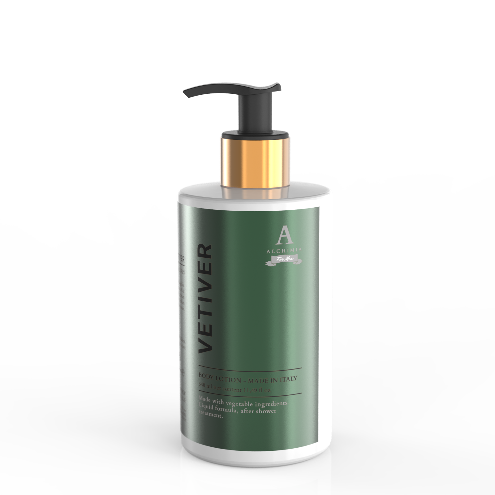 vetiver body lotion for men - Alchimia Soap