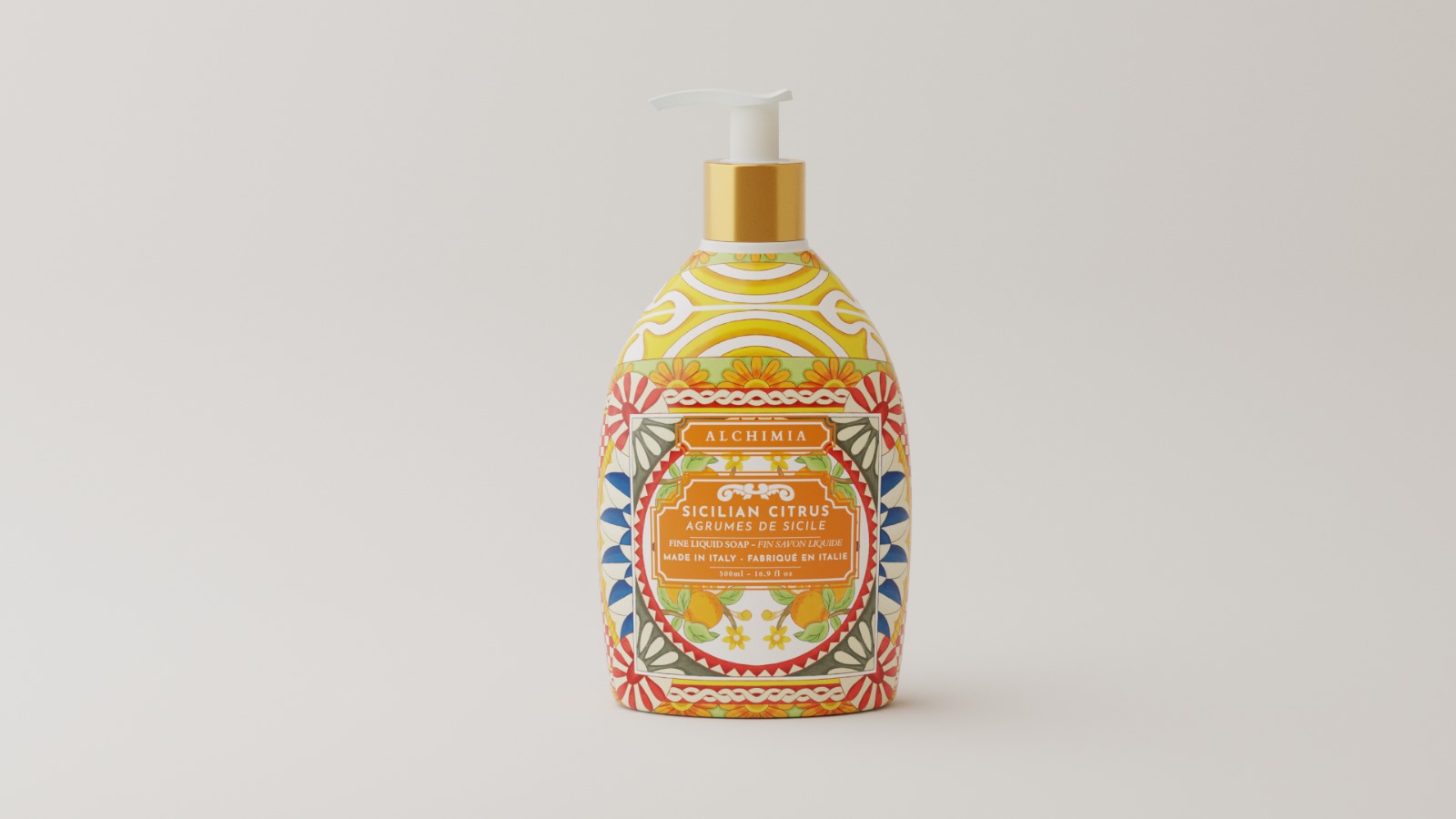 Sicily citrus fruit liquid soap