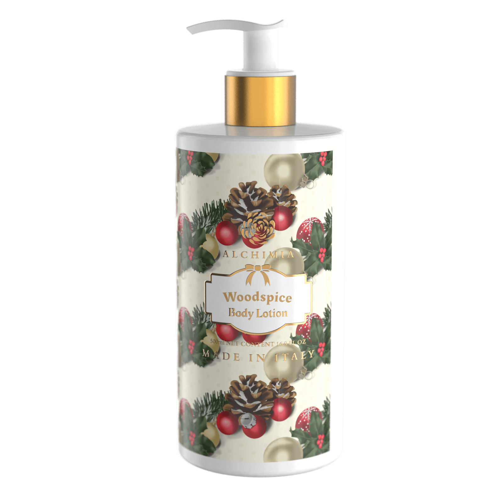 Christmas wood spice fluid cream (500 ml) - Alchimia Soap