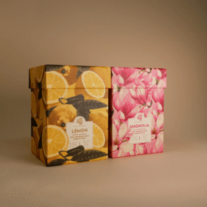 box sapone solido limone e magnolia - Alchimia Soap