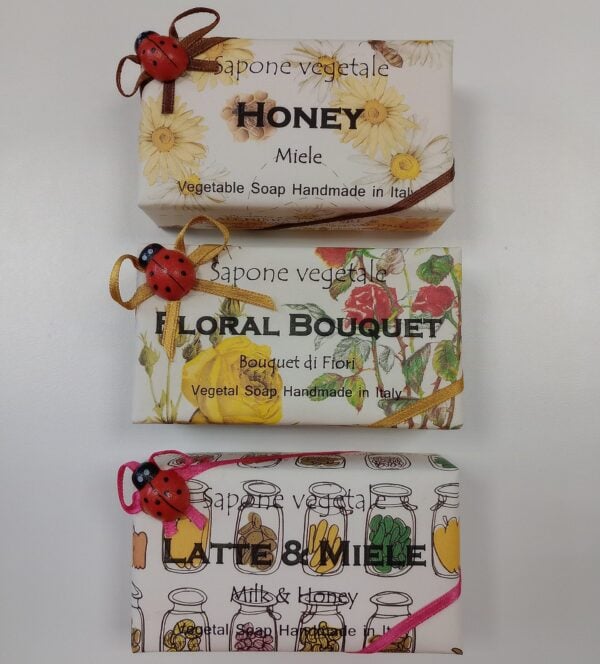 Vegetable Bar Soap 200g -  ASSORTED BOX of 24 pz.