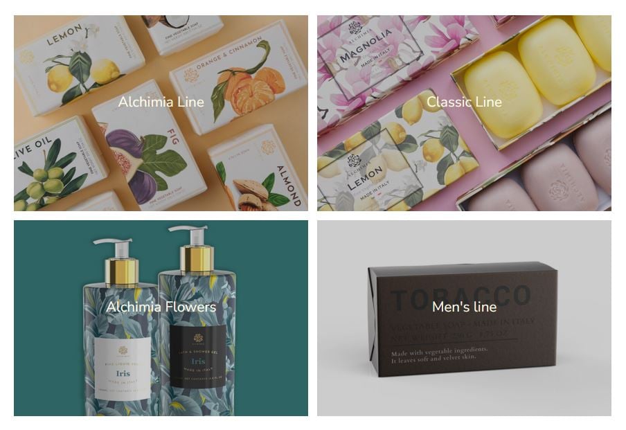 alchimia soap collection