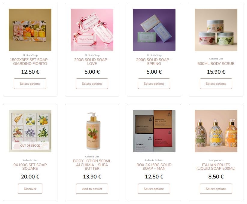 alchimia soap outlet