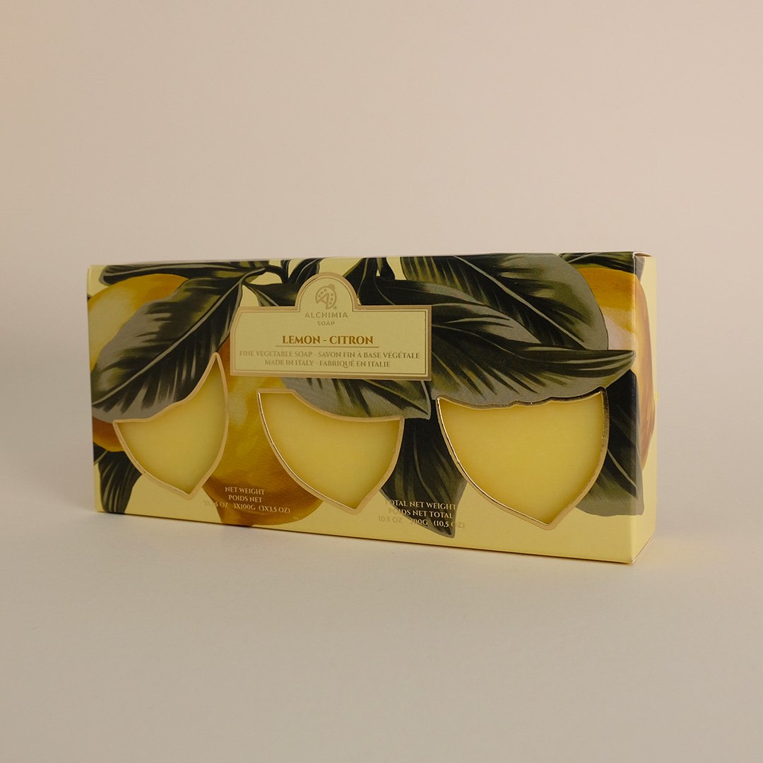 100Gx3PZ SET SOAP - LIMONCINI