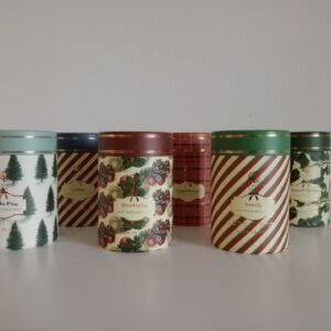 saponi di natale: tubo con 3 saponette solide disponibili in 6 fragranze diverse