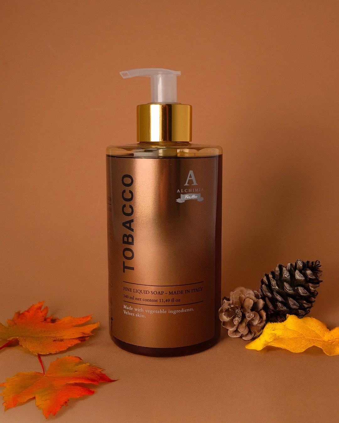 sapone liquido maschile al tabacco