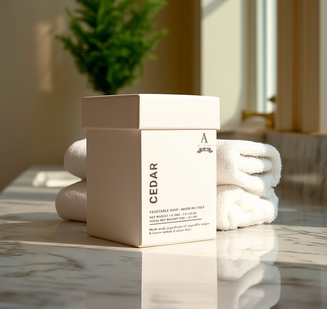 sapone solido da uomo al cedro